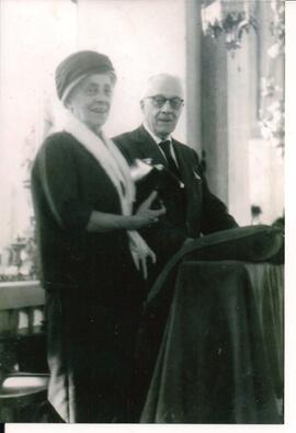 Dr. Valentino Magnani e D. Maria Del Prá Magnani. Bodas de Ouro.