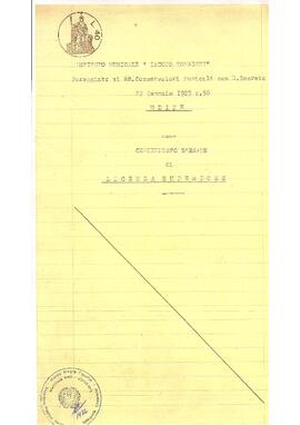 Certificato d'Esame Licenza Superiore Istituto Musicale Jacopo Tomadini, Udine