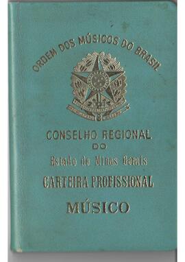Carteira da Ordem dos Músicos, MG - 09/10/1961.