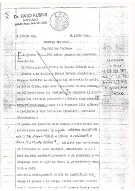 Procura Generale - Procuração de Sergio Magnani à Valentina Magnani.