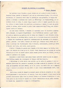 Cronache del Festival di Salisburgo.