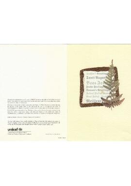 Cartão de Natal de Anna Maria.