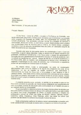 Cartas do Ars Nova -  27/06 e 04/10/2000.