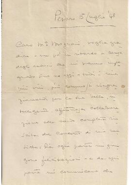 Carta de Pésaro - 15/07/1948.