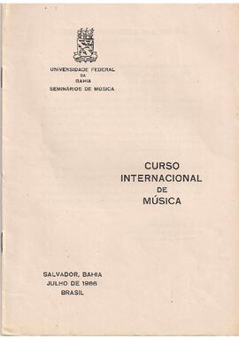 Curso Internacional de Música da Universidade Federal da Bahia.