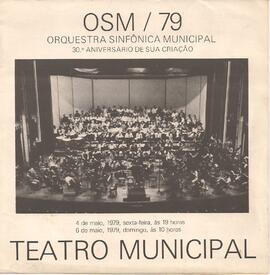 30º Aniversário da criação da Orquestra Sinfônica Municipal de São Paulo. Coral Paulistano e soli...