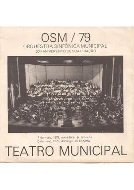 30º Aniversário da criação da Orquestra Sinfônica Municipal de São Paulo. Coral Paulistano e solista Ilan Rogoff.