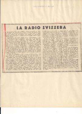 La radio Svizzera.