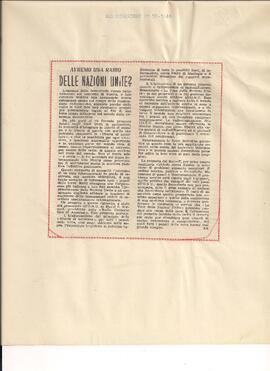 Avremo una radio delle nazioni uniti?
