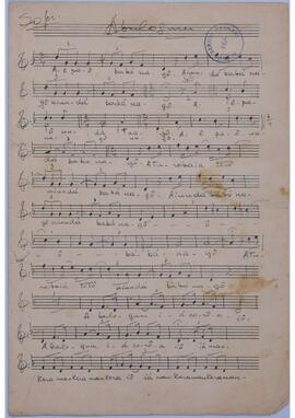 Arranjos para o Coral Universitário da Reitoria da UFMG. Sergio Magnani. Partes de Contralto.