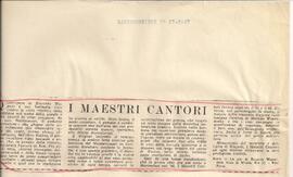 I Maestri Cantori, opera di Wagner.