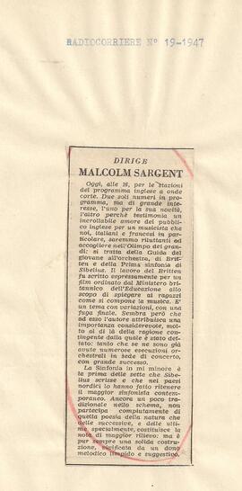 Dirige Malcolm Sargent.