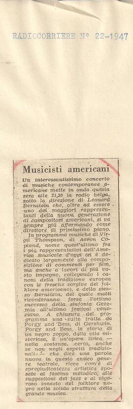 Musicisti americani.