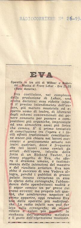 Eva, operetta.