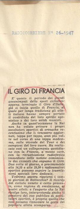 Il Giro di Francia.