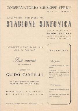 Orchestra Sinfonica di Radio Torino diretta da Guido Cantely. Con la partecipazione del violoncellista Benedetto Mazzacurati