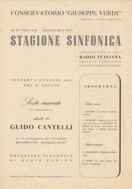 Orchestra Sinfonica di Radio Torino diretta da Guido Cantely. Con la partecipazione del violoncel...