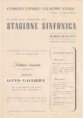 Orchestra Sinfonica di Radio Torino diretta da Alceo Galliera. Con la partecipazione del soprano Mascia Predit.
