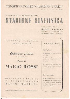 Orchestra Sinfonica di Torino della Radio Italiana diretta da Mario Rossi.