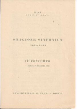 Orchestra Sinfonica di Torino della Radio Italiana diretta di Nino Sanzogno.