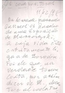 Mussorgsky e sua obra.