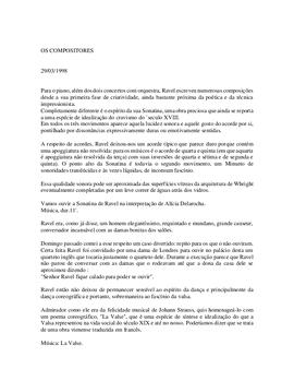 Ravel continuação. Semana Santa: Réquiem de vários autores.