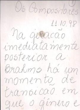 Desenvolvimento da forma Sonata por César Franck [título atribuído].