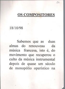 Recuperação da música instrumental francesa: Franck e Saint-Saëns.         Ópera: Relação do Roma...