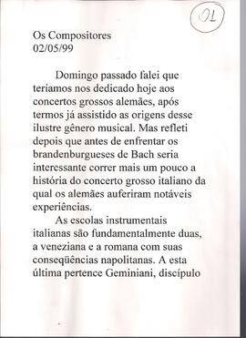 O concerto grosso italiano.