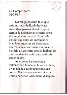 O concerto grosso italiano.