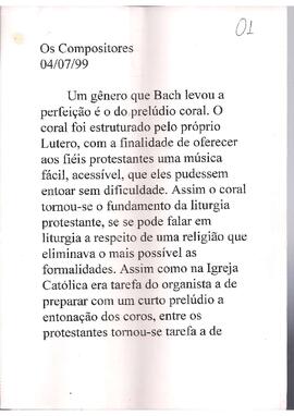 Bach: Prelúdios Corais. Retratos Musicais: Liszt, Fantasia Húngara para piano e orquestra.