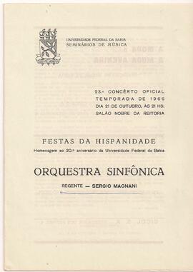 Universidade Federal da Bahia. Seminários de Música. 23º Concerto da Temporada Oficial de 1966. S...