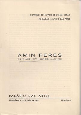 Fundação Palácio das Artes. Amin Feres e Sergio Magnani.