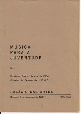 Música para a Juventude 53. Palácio das Artes. Orquestra Sinfônica da Universidade Federal de Min...