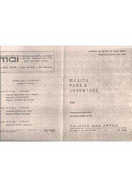 Música para a Juventude 132. Palácio das Artes. Orquestra Sinfônica da Universidade Federal de Minas Gerais. Narrador: Joaquim Costa. Pianos: Sérgio Magnani e Magdala Costa. Regente: Sérgio Magnani.