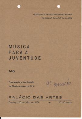 Música para a Juventude 146. Palácio das Artes. Orquestra Sinfônica da Universidade Federal de Mi...