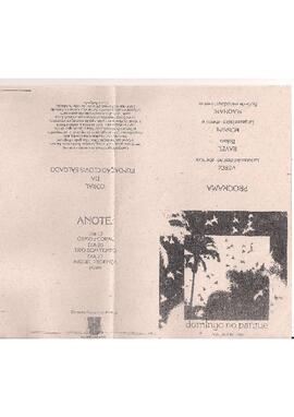 Domingo no Parque. Orquestra Sinfônica de Minas Gerais. Coral da Fundação Clóvis Salgado. No programa: Magnani, Suíte de Melodias Mineiras.