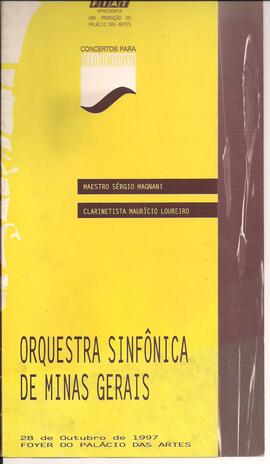 Concertos para Belo Horizonte. Foyer do Palácio das Artes. Mozart:  Concerto para Clarinete e orq...