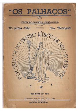 Leoncavallo: Os Palhaços - Cine Metrópole - Montagem da Sociedade do Teatro Lírico