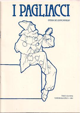 Temporada Lírica 1981. Leoncavallo: I Pagliacci. Rossini: Divertimentos. Corpo de Baile da Fundação Clóvis Salgado. Orquestra Sinfônica de Minas Gerais. Corpo Coral da Fundação Clóvis Salgado. Regente: Sérgio Magnani. Palácio das Artes.