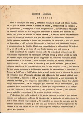 Incontri Musicali, Respighi - SD.