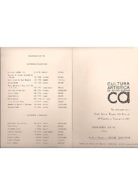 Cultura Artística de Minas Gerais em colaboração com o Goethe Institut - Dozentur, Belo Horizonte. 12º Concerto  - Temporada de 1970. Sergio Magnani piano, meio-soprano Margarita Schack. Instituto de Educação.