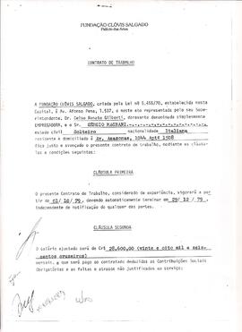 Contrato de Trabalho da Fundação Clóvis Salgado e Declaração de Opção pelo Fundo de Garantia - 01...
