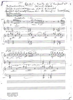 RAVEL, Maurice. L’Enfant et les sortilèges. Transcrição para canto e para dois pianos, coro e solistas da ópera