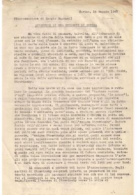 Avventuri di un studente di musica