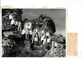 Coral do Minas Tênis Clube. Foto com  dedicatória de Roberto de Castro.
